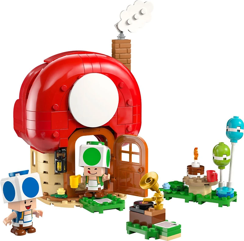 LEGO Super Mario Fête chez les Toads, Jouet pour Garçons, Filles et tous les Amateurs, Petit Cadeau pour Enfants 72041
