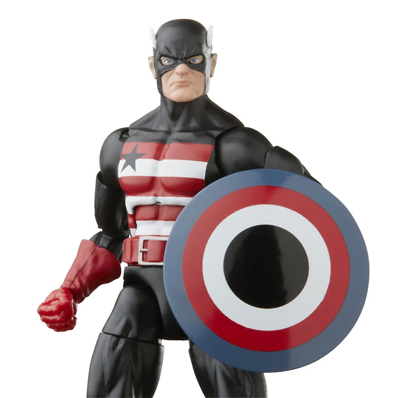 Marvel Legends Series, figurine de collection de 15 cm U.S. Agent inspirée des BD classiques avec 1 accesoire et 2 pièces Build-a-Figure