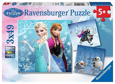 Ravensburger - Disney Forzen - Winter Adventures Puzzle 3 x 49pc