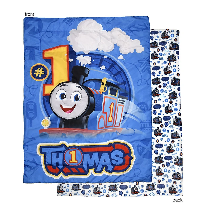 Thomas and Friends 2-Piece Toddler Bedding Set including Comforter and Pillowcase