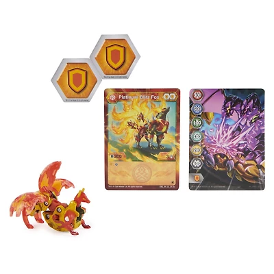 Bakugan Evolutions, Blitz Fox (Elemental Rare), Bakugan True Metal Platinum Series