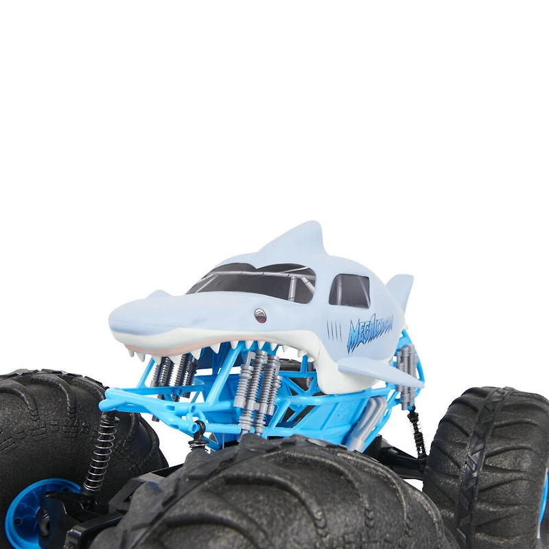 Monster Jam, Monster truck tout-terrain radiocommandé Mega Megalodon officiel, échelle 1:6