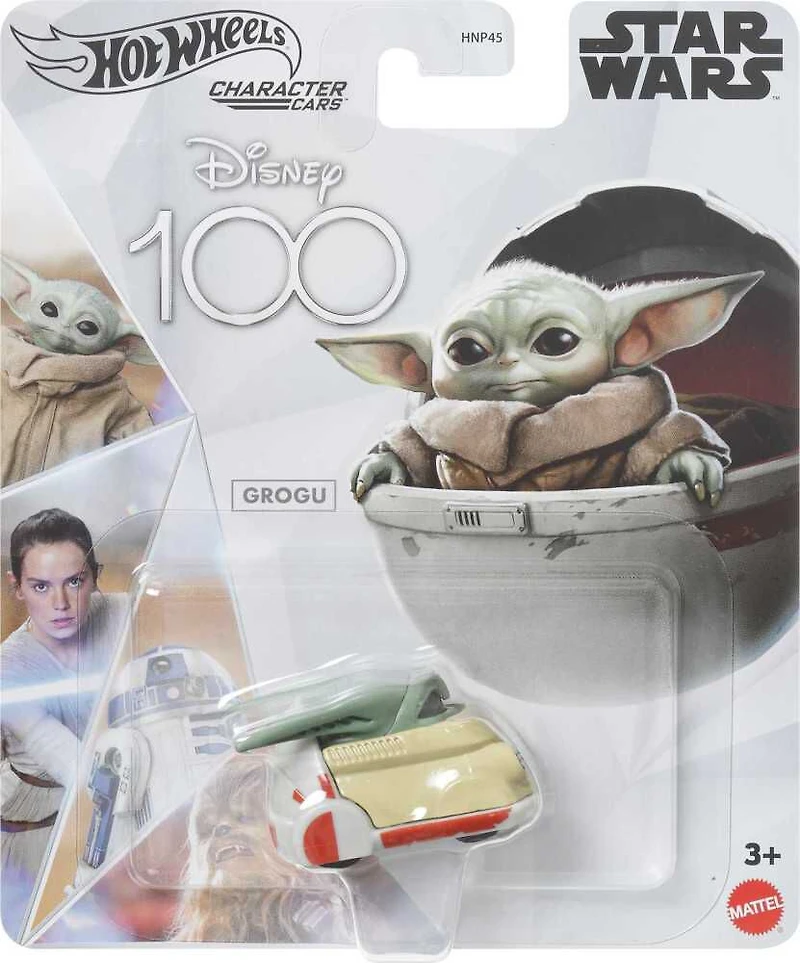 Hot Wheels Character Cars Disney 100 Star Wars the Mandalorian Grogu 1:64 Véhicule de collection