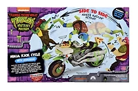 Les Tortues Ninja Mutantes: Mutant Mayhem Ninja Kick Cycle avec la figurine exclusive Leonardo