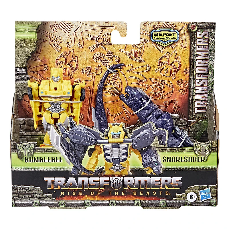 Transformers: Rise of the Beasts, Beast Alliance, pack de 2 figurines Beast Combiners Bumblebee, 12,5 cm