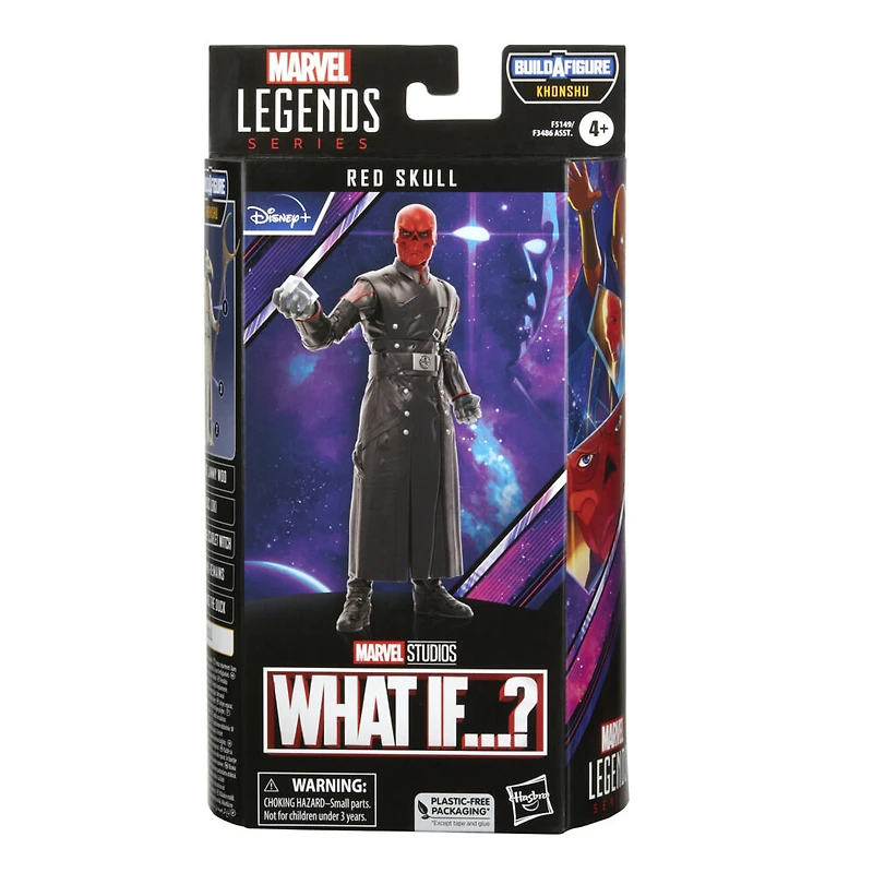 Marvel Legends Series, série What If, figurine de collection Red Skull de 15 cm MCU Disney+, 1 accessoire et 1 pièce Build-a-Figure