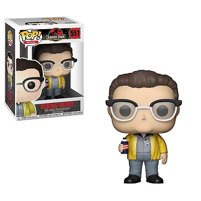 Figurine en vinyle Dennis Nedry de Jurassic Park par Funko POP!.