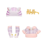 Na Na Na Fuzzy Surprise série 1 Catie Cat - Poupée-mannequin articulée de 7 po (18 cm)