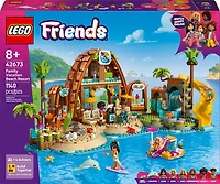 LEGO Friends Les Vacances en Famille au Bord de la Mer, Ensemble de Construction de Jouet, Ensemble de Jeu de Voyage avec des Animaux Marins 42673