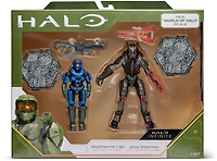 Halo - paquet de 2 figurines de 9,5 cm - Spartan MK. V vs Spartan Killer Jega Rdomnai