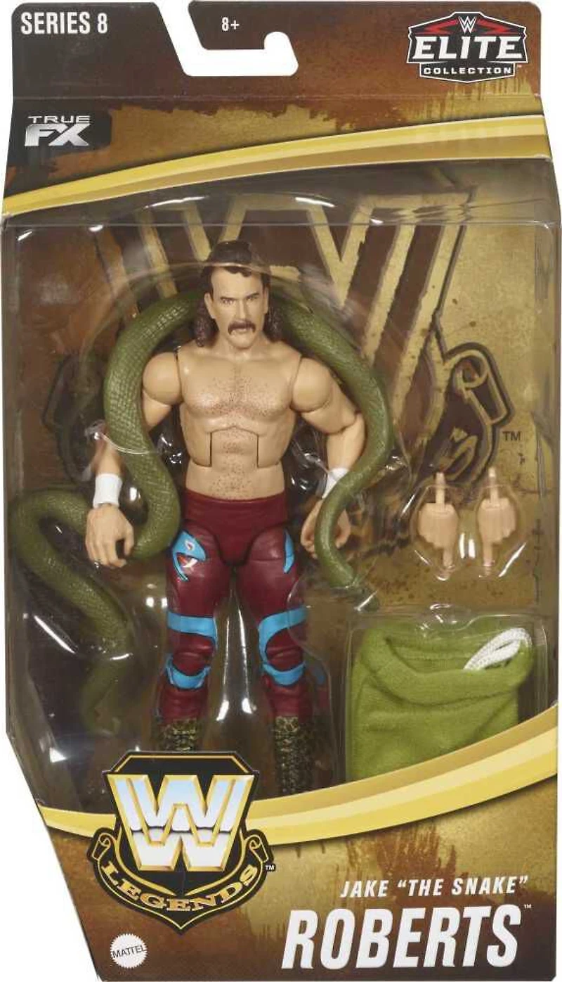 WWE - Legends - Collection Elite - Figurine Articulée - Jake "The Snake» Roberts