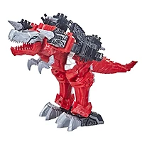 Power Ranger Dino Fury T-Rex Champion Zord, Zord robot dinosaure avec système d'assemblage pour combiner Zord Link