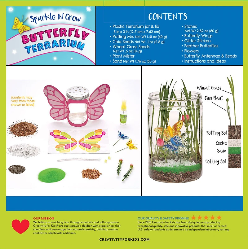 Terrarium À Papillons Sparkle N'Grow