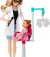 Barbie Carrières - Coffret de jeu Ophtalmologiste.