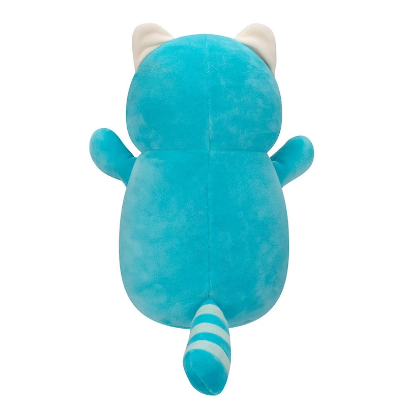 Squishmallows HugMees 10" - Vanessa le panda rouge sarcelle avec ventre arc-en-ciel