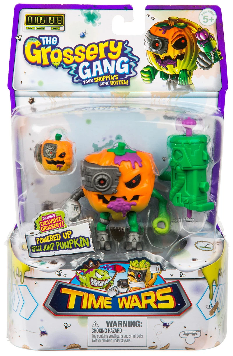 The Grossery Gang Time Wars Wave 2 Action Figure – Space Jump Pumpkin