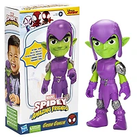 Marvel Spidey and His Amazing Friends Supersized Green Goblin Figure, 9-Inch Action Figure, Preschool Toys for Kids
