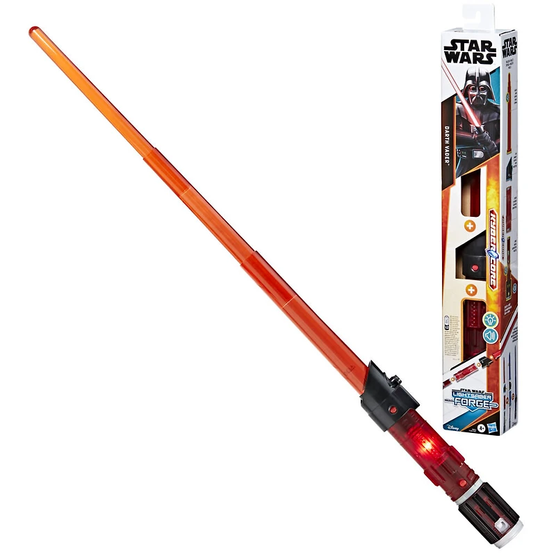 Star Wars Lightsaber Forge Kyber Core Darth Vader, sabre laser électronique rouge personnalisable