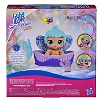 Baby Alive GloPixies Minis Doll, Aqua Flutter, Glow-In-The-Dark Doll