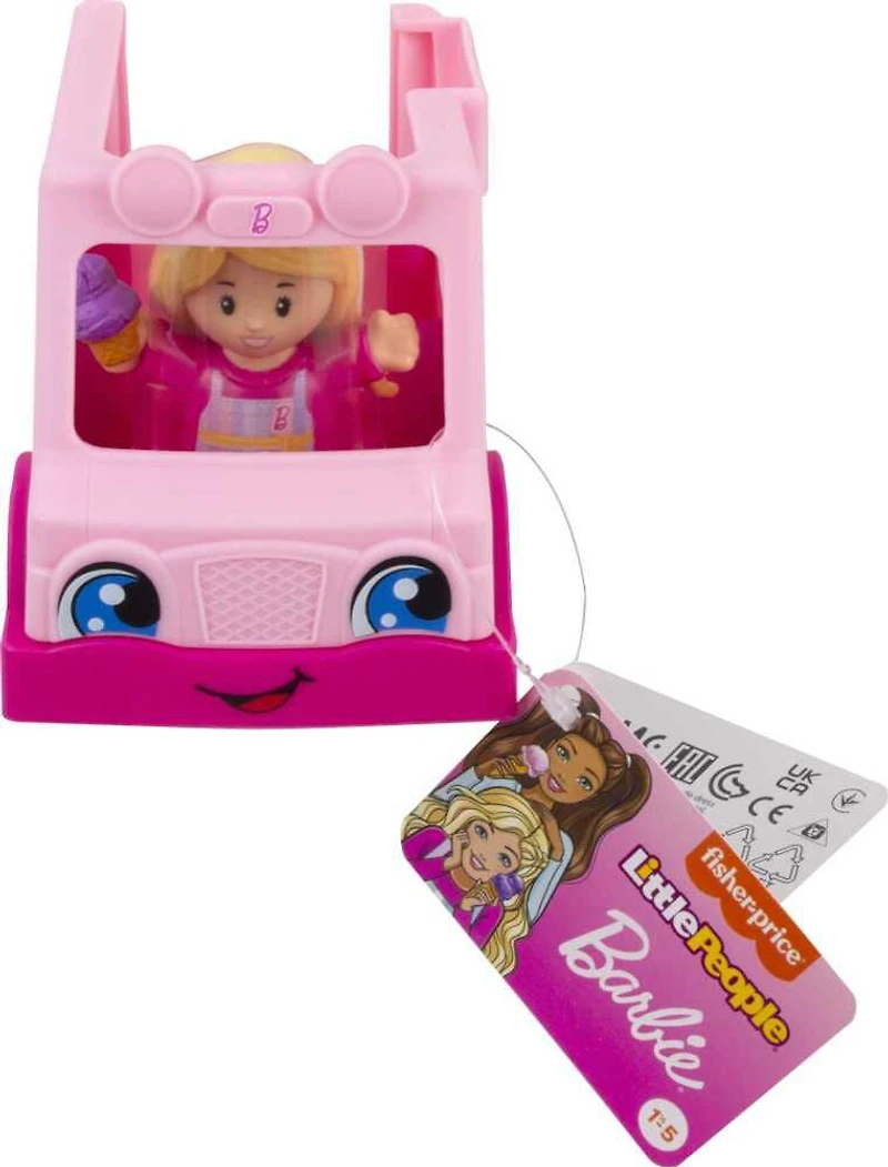 Fisher-Price Little People Barbie Camion de crème glacée, figurine