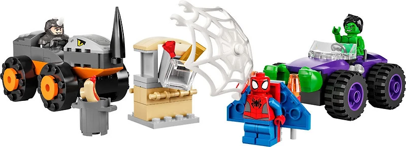 LEGO Marvel Spidey And His Amazing Friends Hulk vs. Rhino Truck Showdown 10782 (110 Pieces)