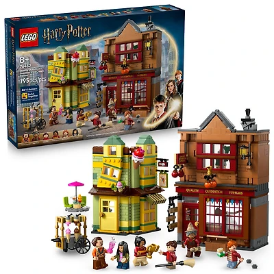 LEGO Harry Potter Le Magasin d'Accessoires de Quidditch et Les Glaces Florian Fortarôme, Boutiques du Chemin de Traverse 76452