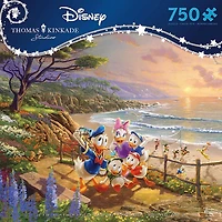 Ceaco Thomas Kinkade - Donald and Daisy A Duck Day Afternoon 750 Piece Puzzle - English Edition