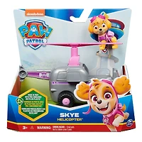 PAW Patrol, Skye Helicopter, Véhicule avec figurine articulée à collectionner, jouets respectueux de la planète