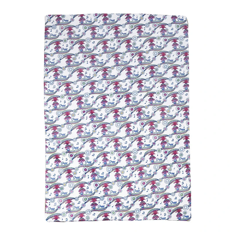 Trolls 3 Piece Toddler Bedding Set with Reversible Comforter, Fitted Sheet and Pillowcase by Nemcor