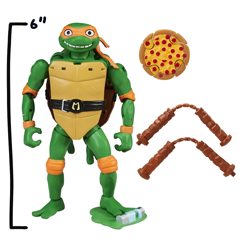 Tales of Teenage Mutant Ninja Turtles: Mutations Deluxe Michelangelo Pet to Ninja Figure