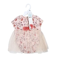 Baby Mode Ensemble barboteuse tutu 2 pièces : rose floral
