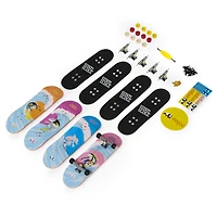 Tech Deck, Coffret de 4 fingerboards Ultra DLX, Mini skateboards personnalisables à collectionner (les styles peuvent varier)