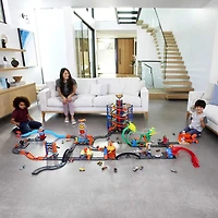 Hot Wheels - Track Builder Unlimited - Coffret Cascades bidon d'essence