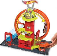Hot Wheels City Looping Caserne de Pompiers