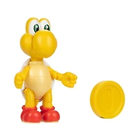  Figurine 4 pouces Nintendo - Koopa Troopa rouge avec Pièce de monnaie