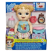 Baby Alive Breakfast Time Baby Doll with Waffle Maker, Accessories, Drinks, Wets, Eats