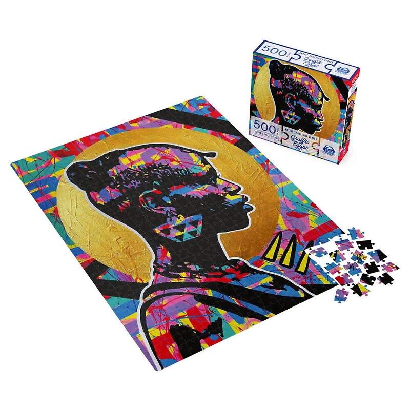 Puzzle 500 pièces, Graffiti Egypt, A Battle of Roses, par Spin Master Puzzles - Édition anglaise