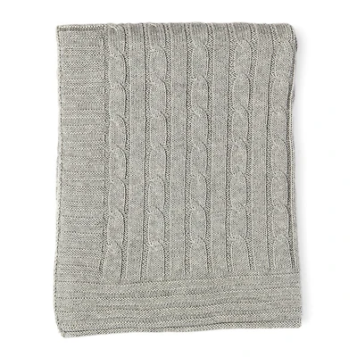 Baby Mode Signature gris câble classique couverture en tricot