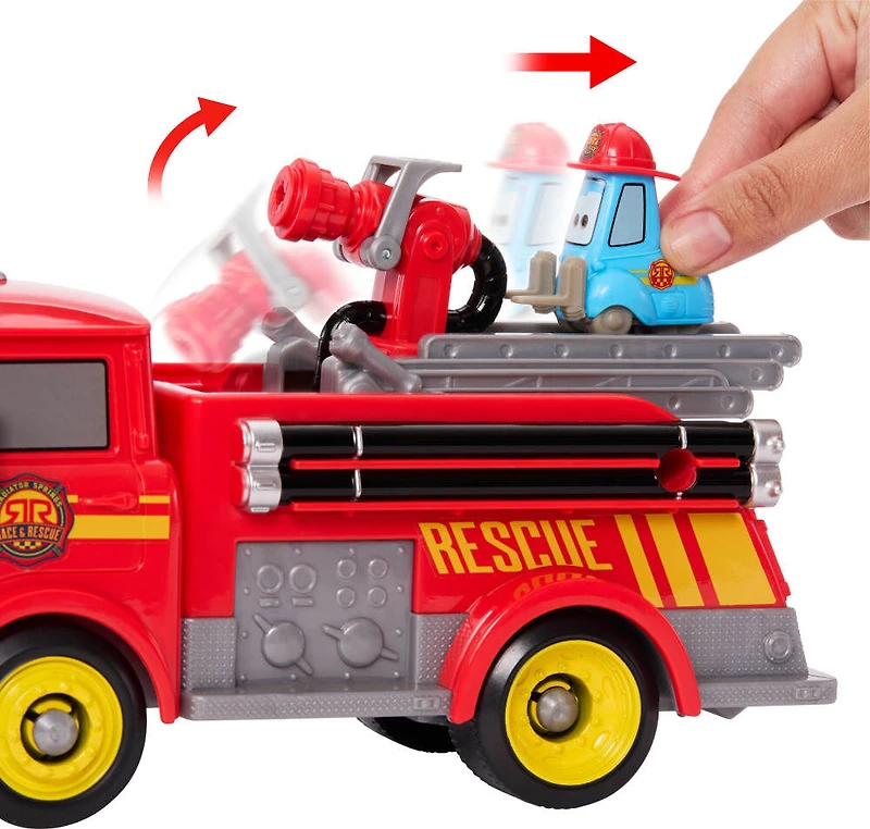 Cars-Camion de Pompier Red& Guido-coffret véhicule et accessoires
