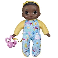 Baby Alive Soft 'n Cute, cheveux noirs, première poupée de bébé, lavable au corps souple, 28 cm