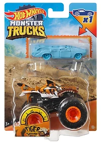 Hot Wheels - Monster Trucks - Échelle 1:64 - Coffret de 2 - Tiger Shark