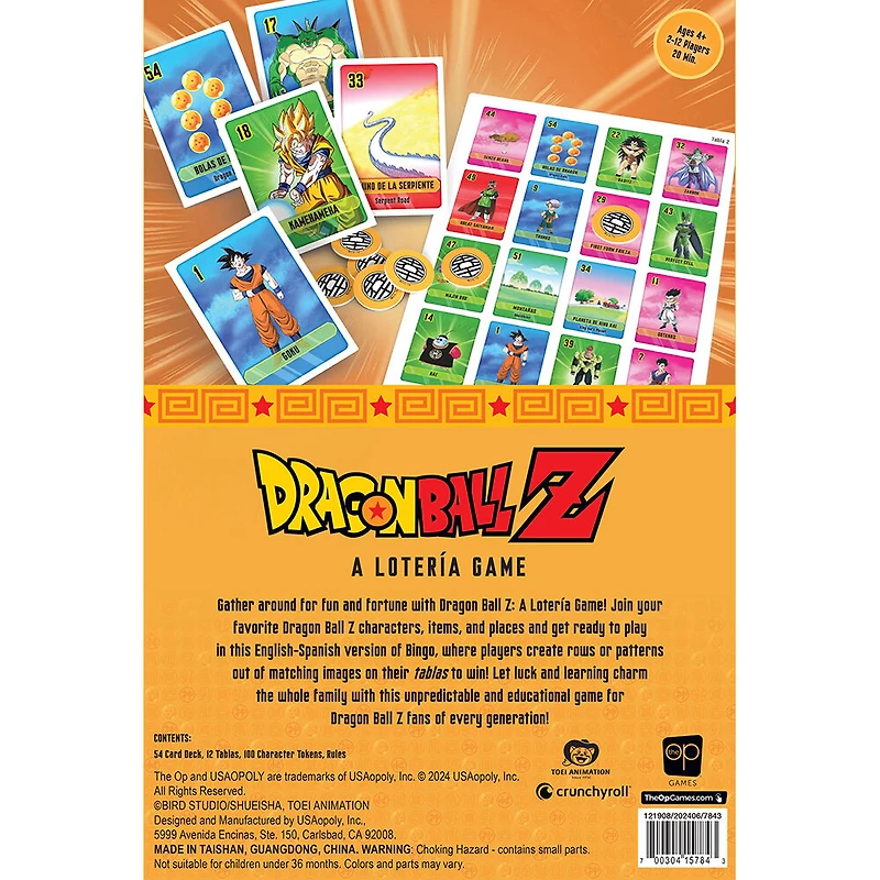 USAopoly Loteria: Dragon Ball Z Card Game - English Edition