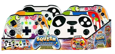 Squish Command Play Controller  Asst - Édition anglaise - 1 par commande, la couleur peut varier (Chacun vendu séparément, sélectionné au hasard)