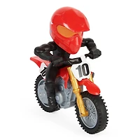 Supercross, Race and Wheelie Bike, Moto collector authentique de Justin Brayton, jouets pour enfants à l'échelle 1:18