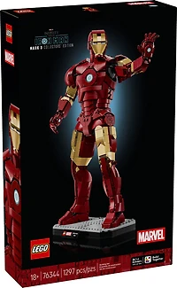 LEGO Marvel Iron Man Mark 3 - Édition de Collection Ensemble de Construction de Figurine Mobile pour Adultes 76344