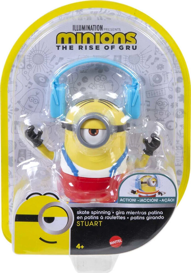 Minions Action - Figurine Stuart Pirouettes sur patins