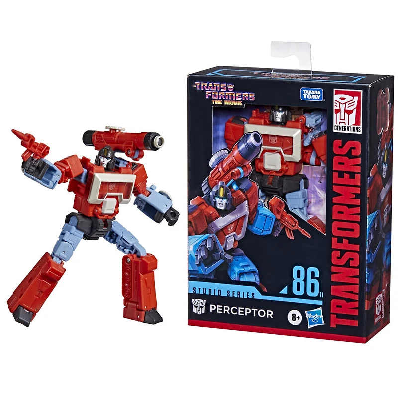 Transformers Studio Series 86-11, figurine Perceptor classe Deluxe du film Les Transformers : le film