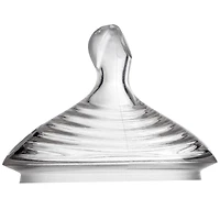 NUK Tétines de biberon à débit lent Simply Natural, paquet de 2, 0 mois et plus
