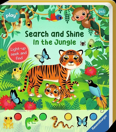 Ravensburger Play+ Bébé et Tout-petit - Cherche et brille dans la jungle - Édition anglaise