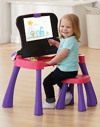 Vtech Magi bureau interactif 4 en 1 - Rose - Notre exclusivité - Édition française